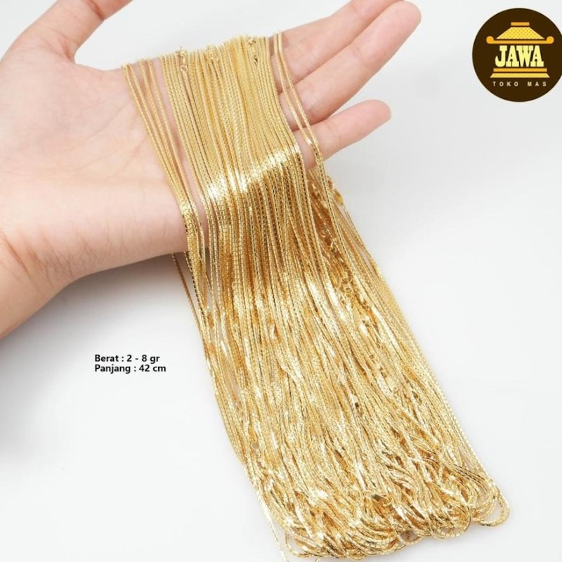 Kalung Polos Emas Santa Dewasa Kadar 10 Karat 3