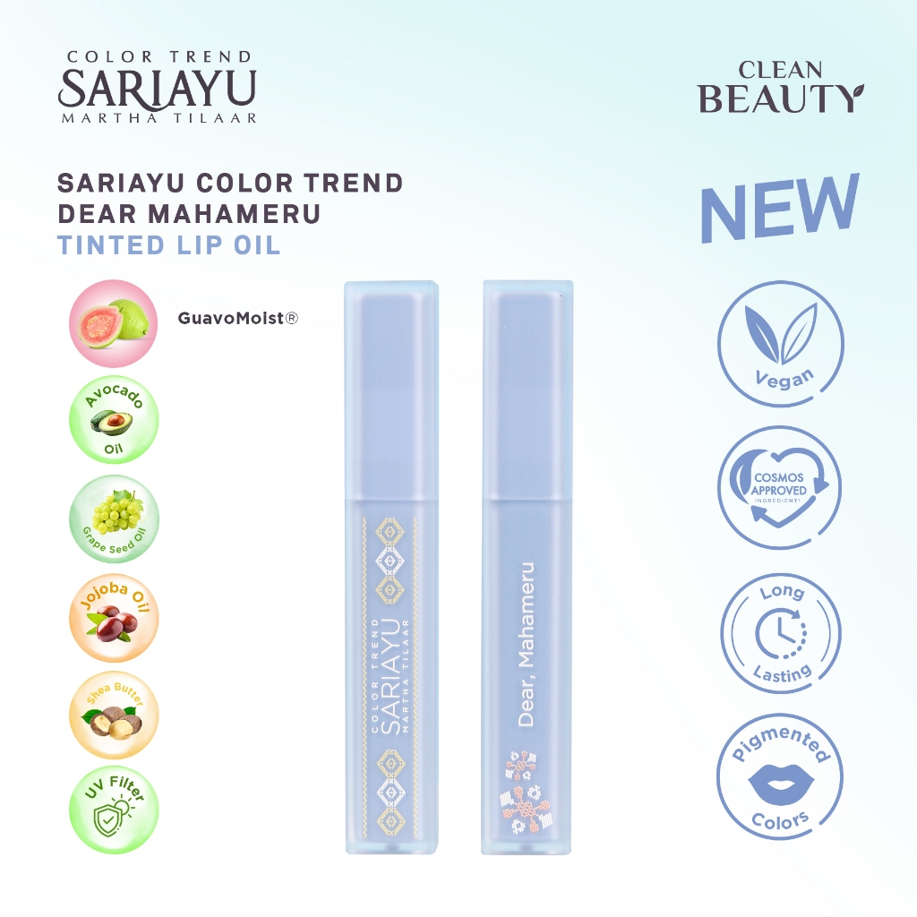 Martina Berto Sariayu Dear Mahameru Tinted Lip Oil 02 Widyadari