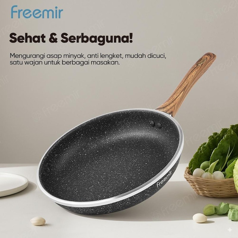 freemir Frypan Granite Black Series 24 cm 3