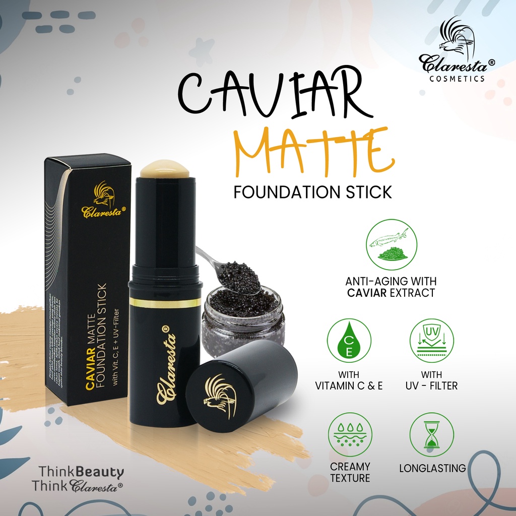 Claresta  Caviar Matte Foundation Stick