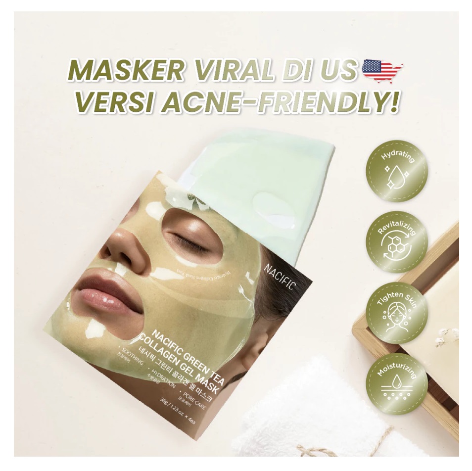 ABILL Korea NACIFIC Green Tea Collagen Gel Mask