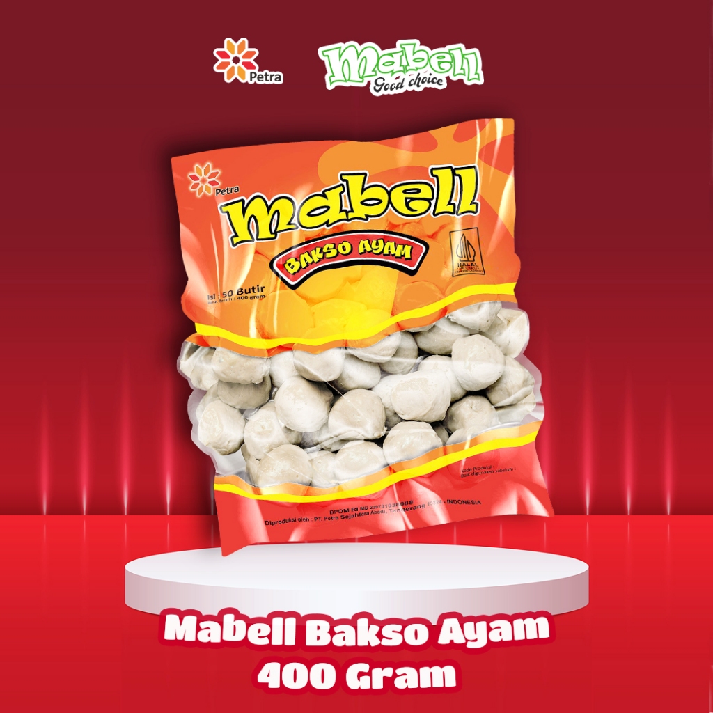 Petra Sejahtera Abadi Mabell Bakso Ayam 400 gram