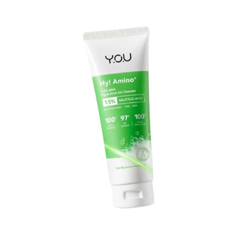 Y.O.U Hy! Amino+ 1.5% BHA Fight Acne Gel Cleanser