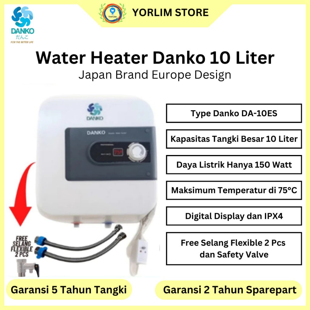 Solusi Sentral Sistem Danko Water Heater DA-10ES