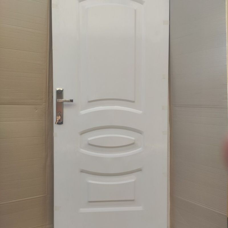 Pintu Rumah Baja Motif Oval Bulat Minimalis 5