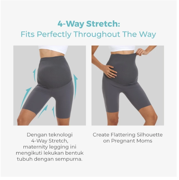  TNP International Group Mooimom Ulti Comfort Belly Cover Maternity Legging - Short