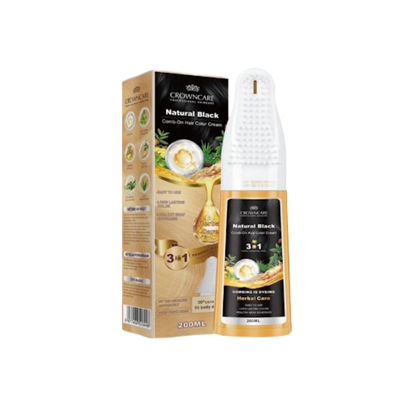 CrownCare Comb-On Hair Color Cream Chesnut Brown 1