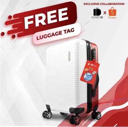  Polo City x Shopee Tas Koper Hardcase size 20 inch Dual Tone Color