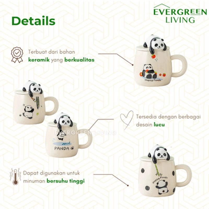 Gelas Mug Cangkir Panda 2