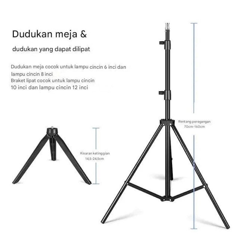 Yesplus Set Ring Light LED 26 cm 3