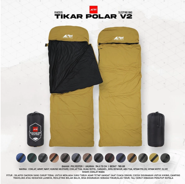 Trackerindo Anugerah Sejahtera Arei Outdoorgear Sleeping Bag Tikar Polar V2