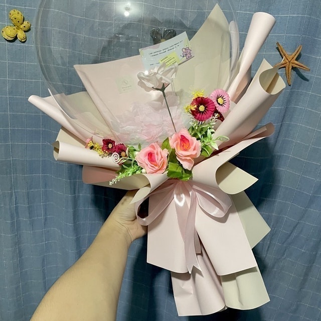 Bouquet Balloon + Flowers 3