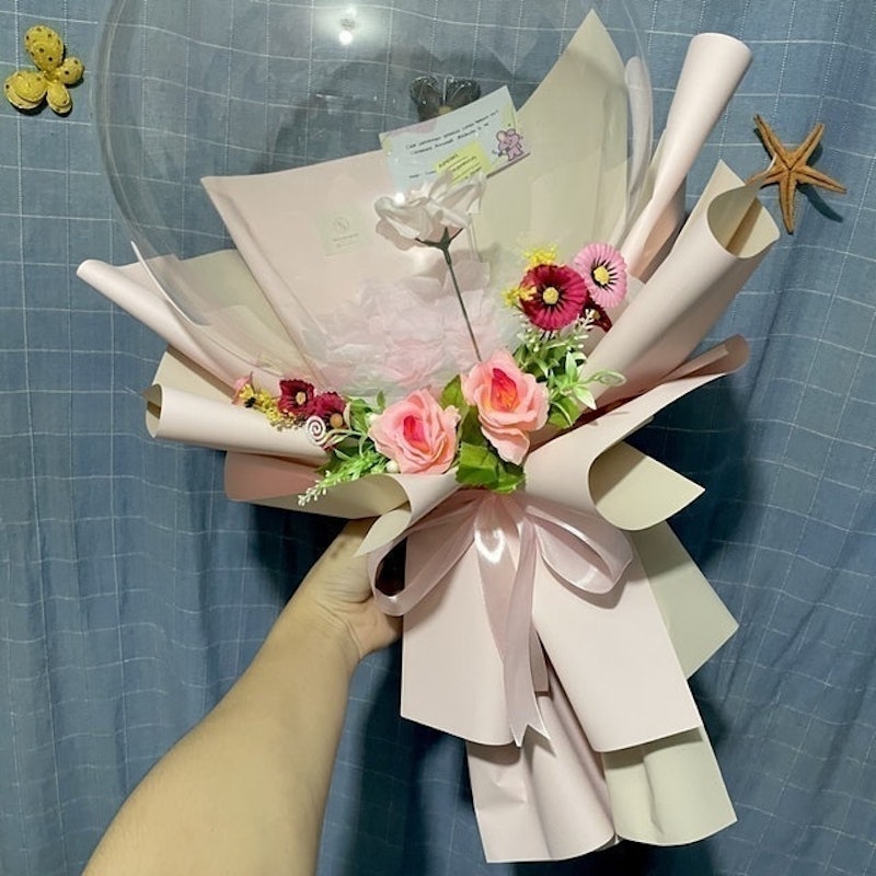 Bouquet Balloon + Flowers 3