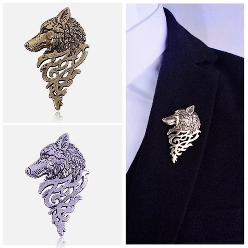 Wolf Brooch 3