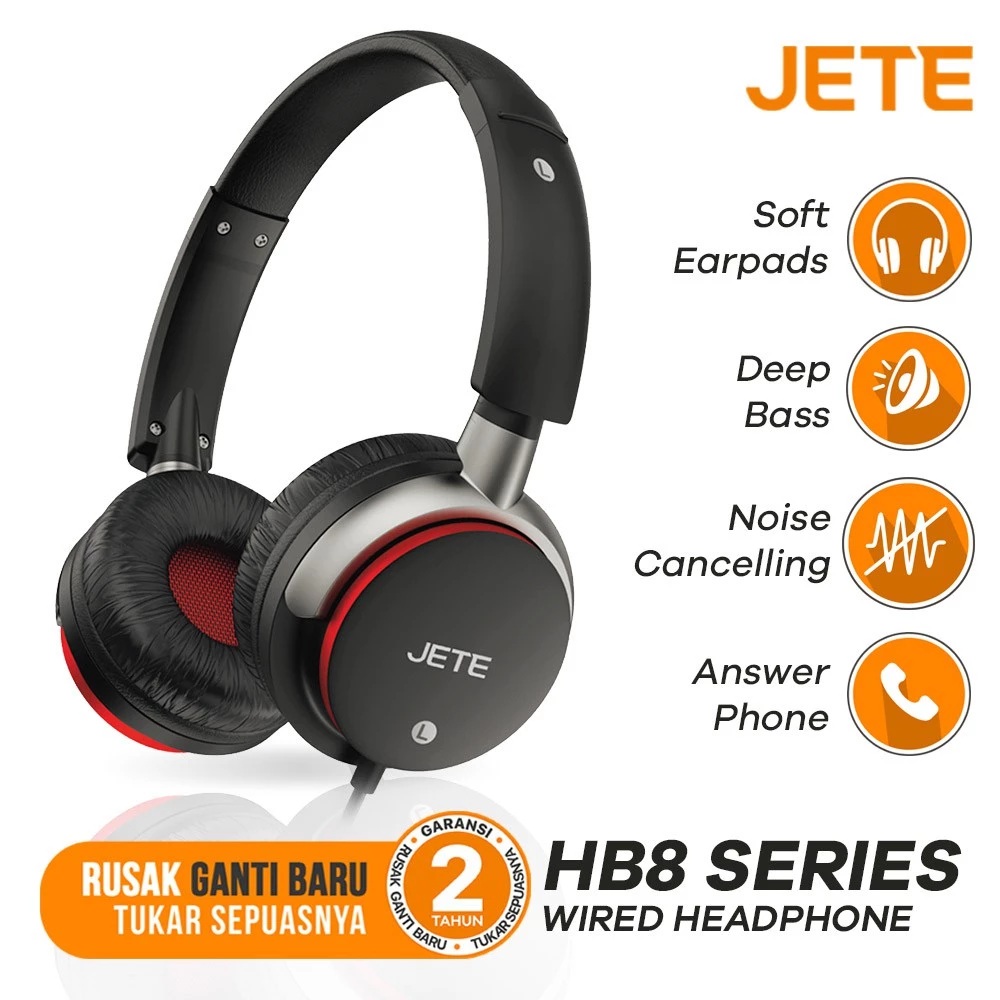 Doran Sukses Indonesia JETE Wired Headphone HB8