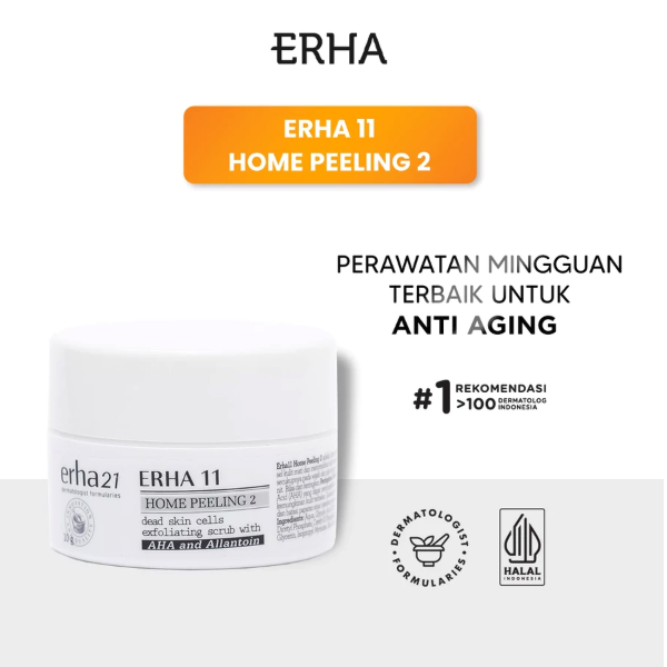 ERHA Clinic Indonesia ERHA 11 Home Peeling 2 Exfoliating Scrub with AHA & Allantoin