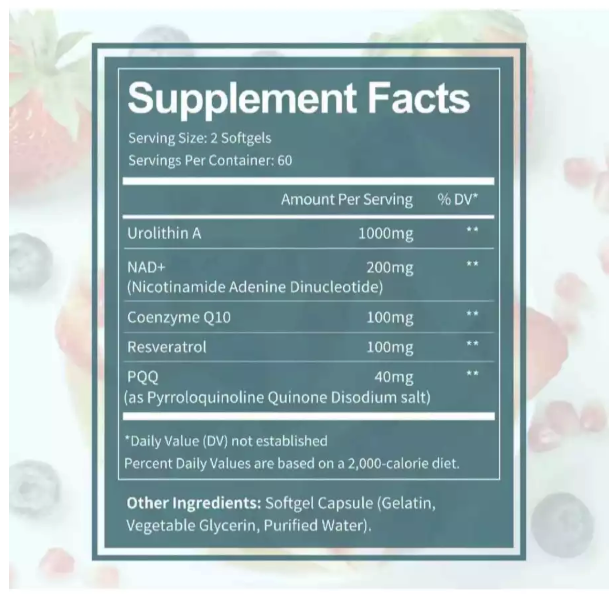 totaria Totaria Health Urolithin A NAD+, CoQ10, Resveratrol, PQQ