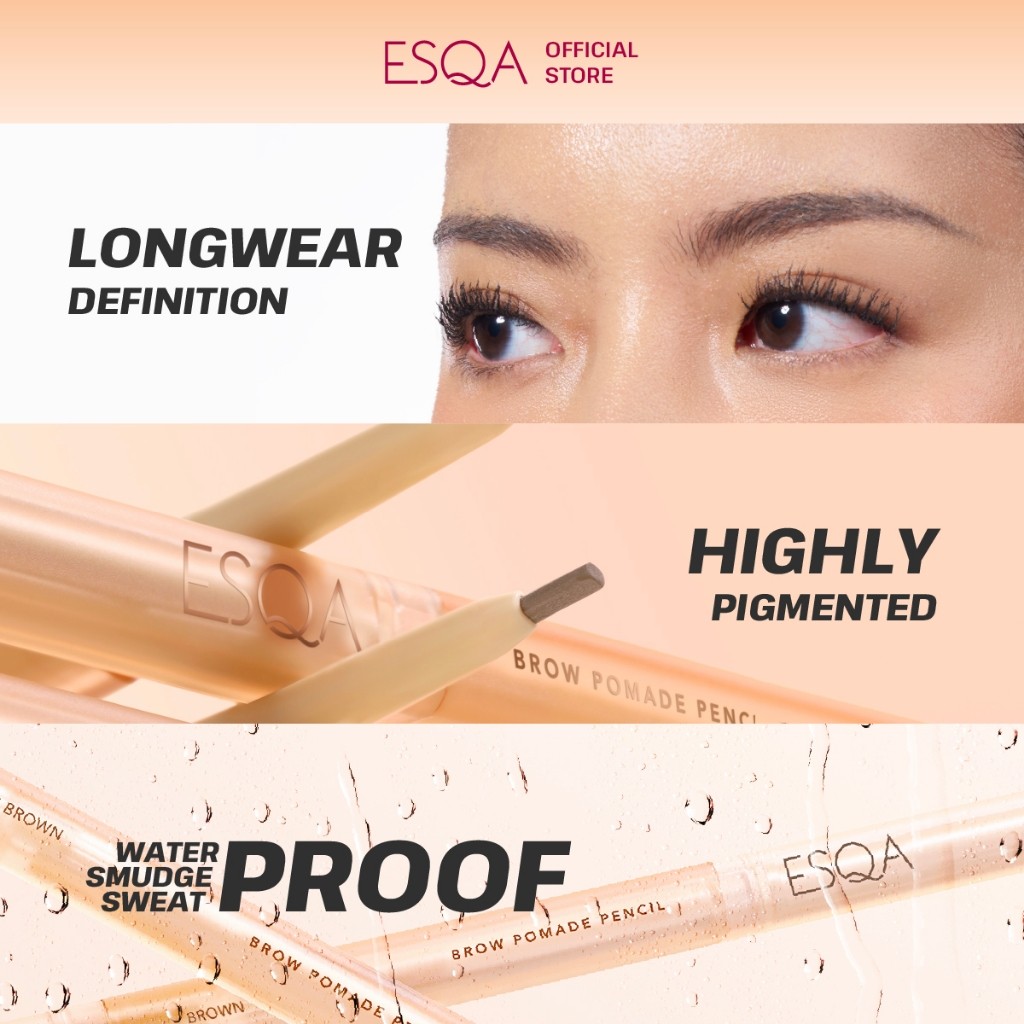 Keva Cosmetics International ESQA ESQA Brow Pomade Pencil Chocolate