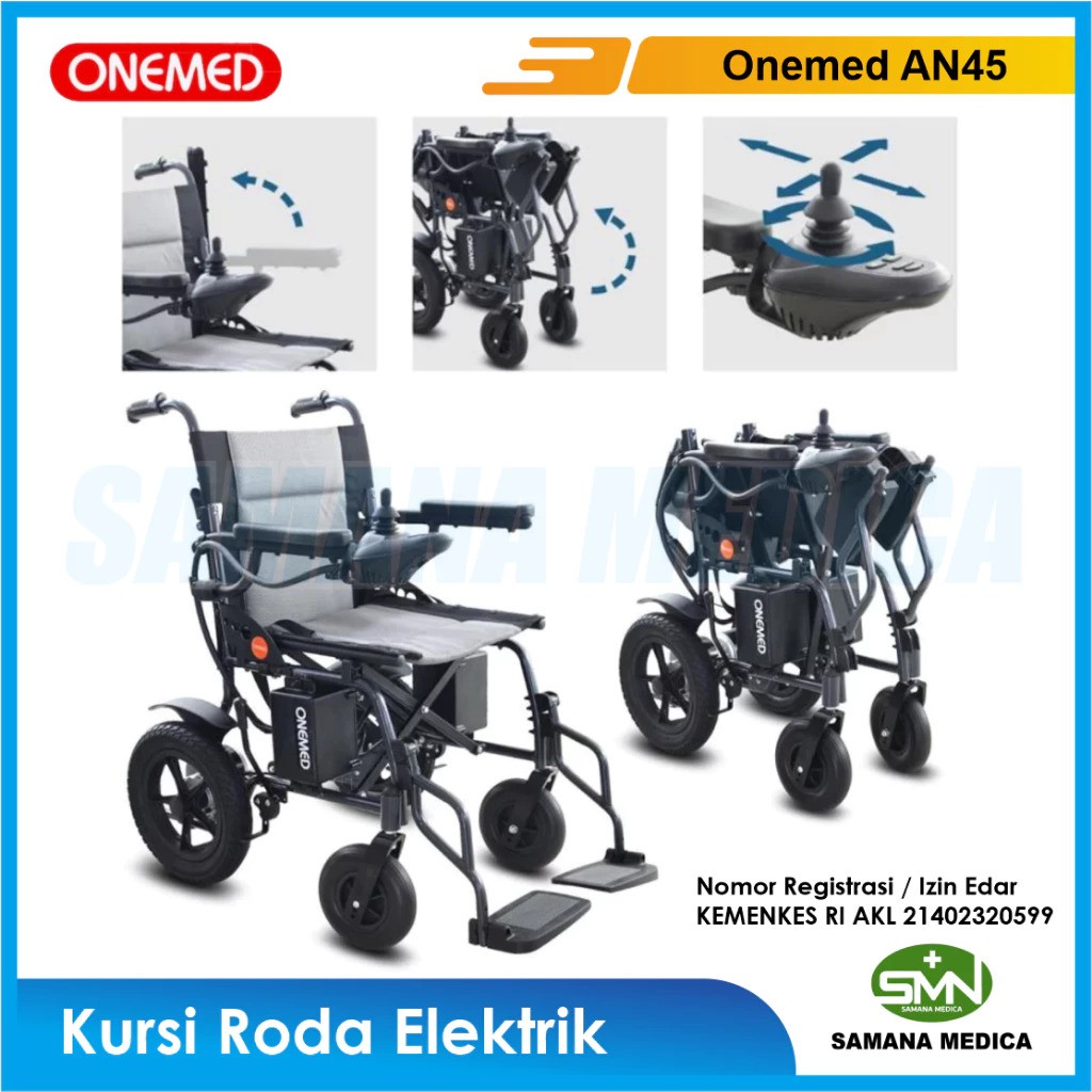 Jayamas Medica Industri ONEMED Kursi Roda Elektrik  AN 45