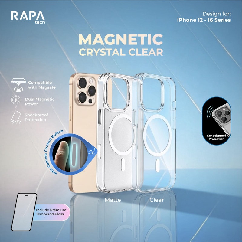 RAPAtech Hybrid MagSafe Clear Case iPhone 5