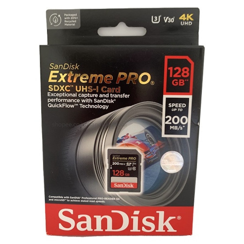 Extreme Pro SDXC UHS-I Card 128GB 4