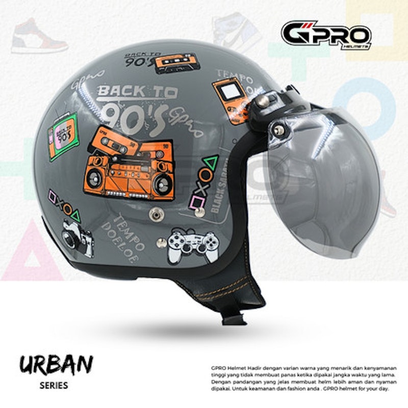 GPro Helm Bogo Classic Urban Series 3