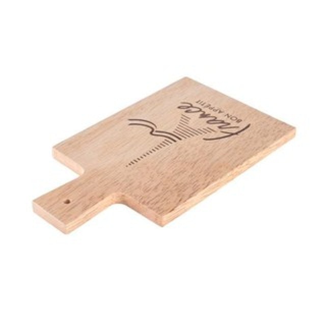 Rectangle Stamping France Wooden Paddle Mini Cutting Board