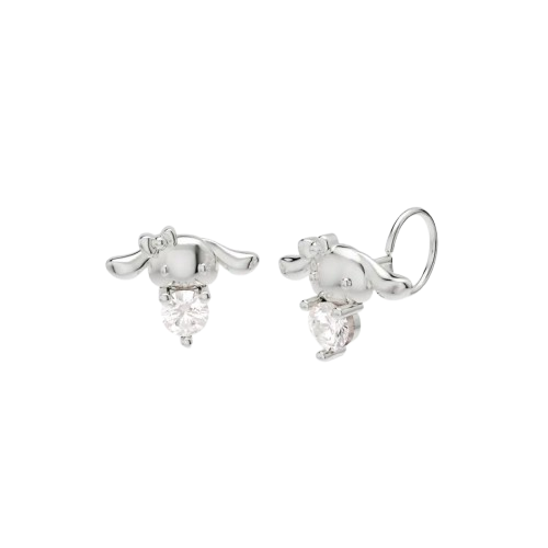 Littlethingshewear Anting Emas Anak Claire Swarovski White Gold ｜ JAVN000001