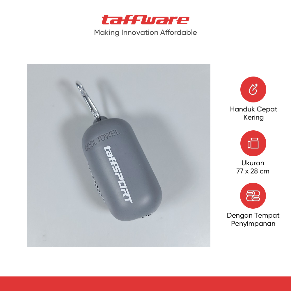 TaffSPORT Handuk Portable Travel Quick Dry Cooling with Pouch 2