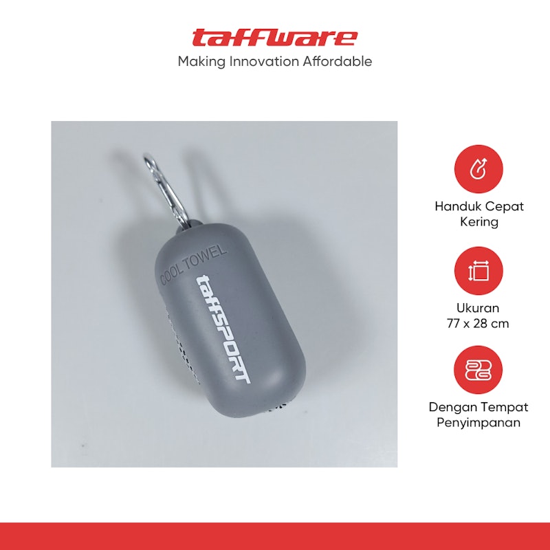 TaffSPORT Handuk Portable Travel Quick Dry Cooling with Pouch 2