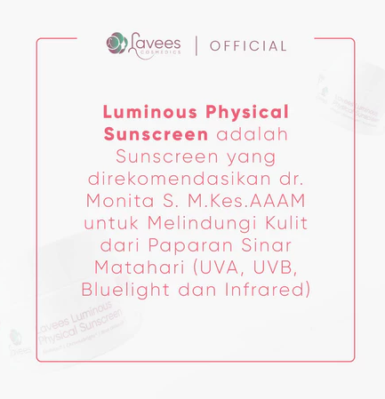 Lavees Cosmedics Luminous Physical Sunscreen  4