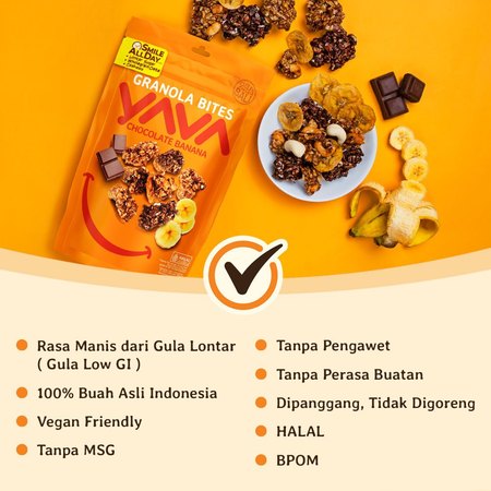 East Indo Fair Trading YAVA Paket Granola Bites 4 Rasa