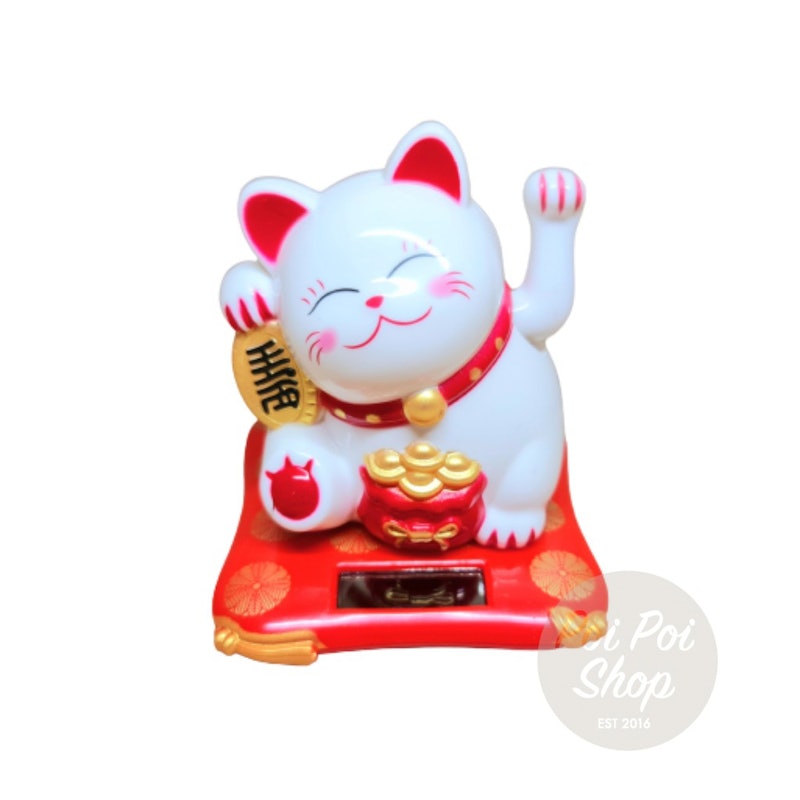 Kucing Hoki Pajangan Mobil Tatakan 8 cm 1
