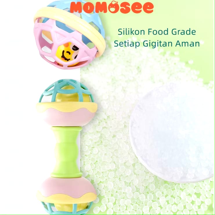 Momosee Momosee Baby Teether Rattle Teething Kit 6 pcs WJ03