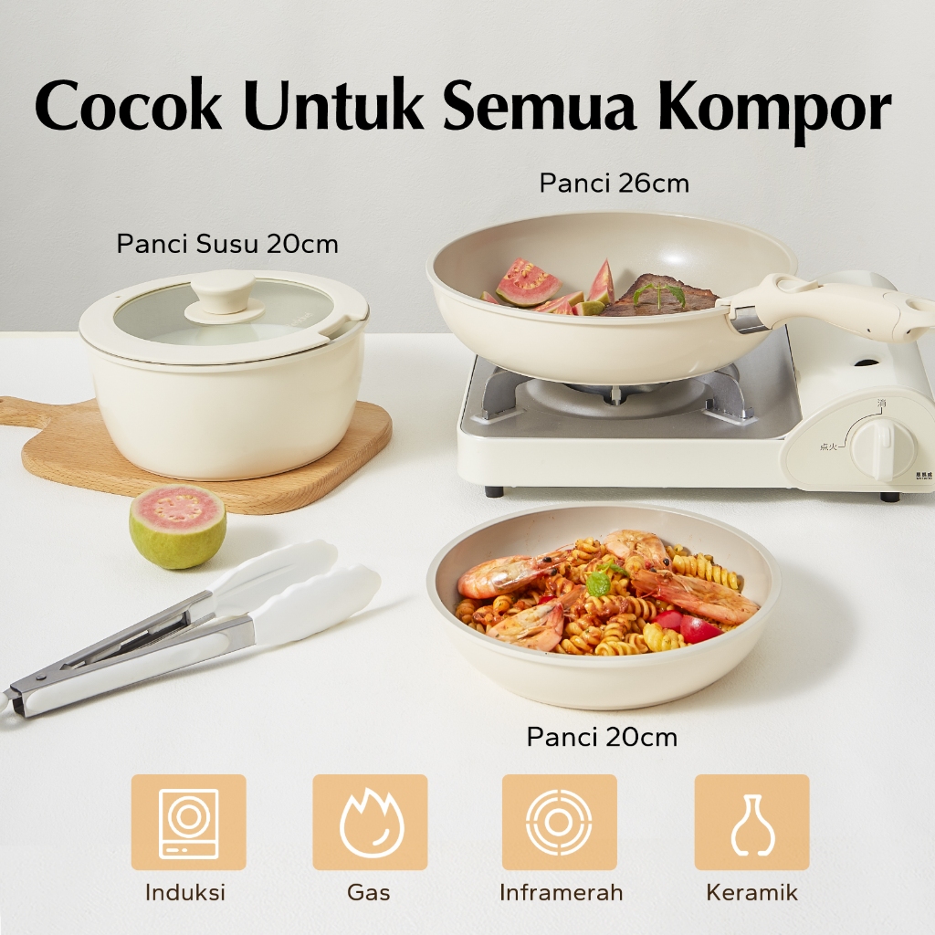 Redchef  Redchef Genio Ceramic Cookware 5 pcs Set