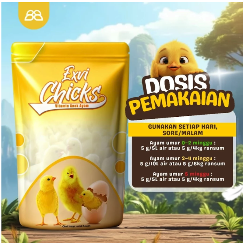 Exvi Chicks Vitamin Anak Ayam 3