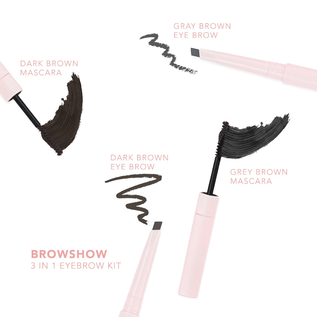 Sea Beauty Indonesia Sea Makeup Browshow Eyebrow Trio Kit 