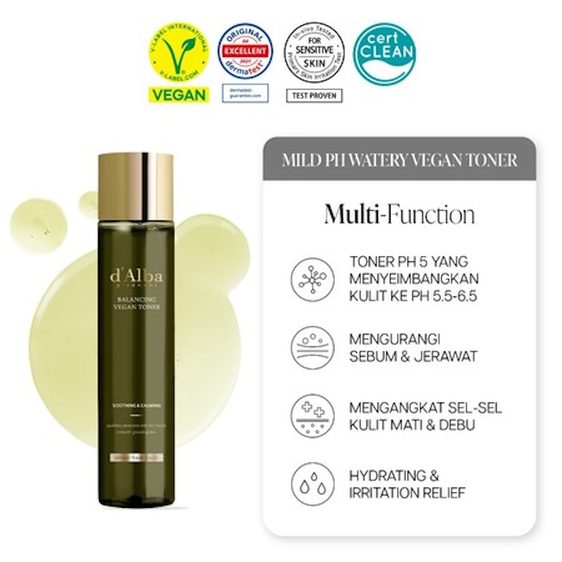d'Alba Mild Skin Balancing Vegan Toner