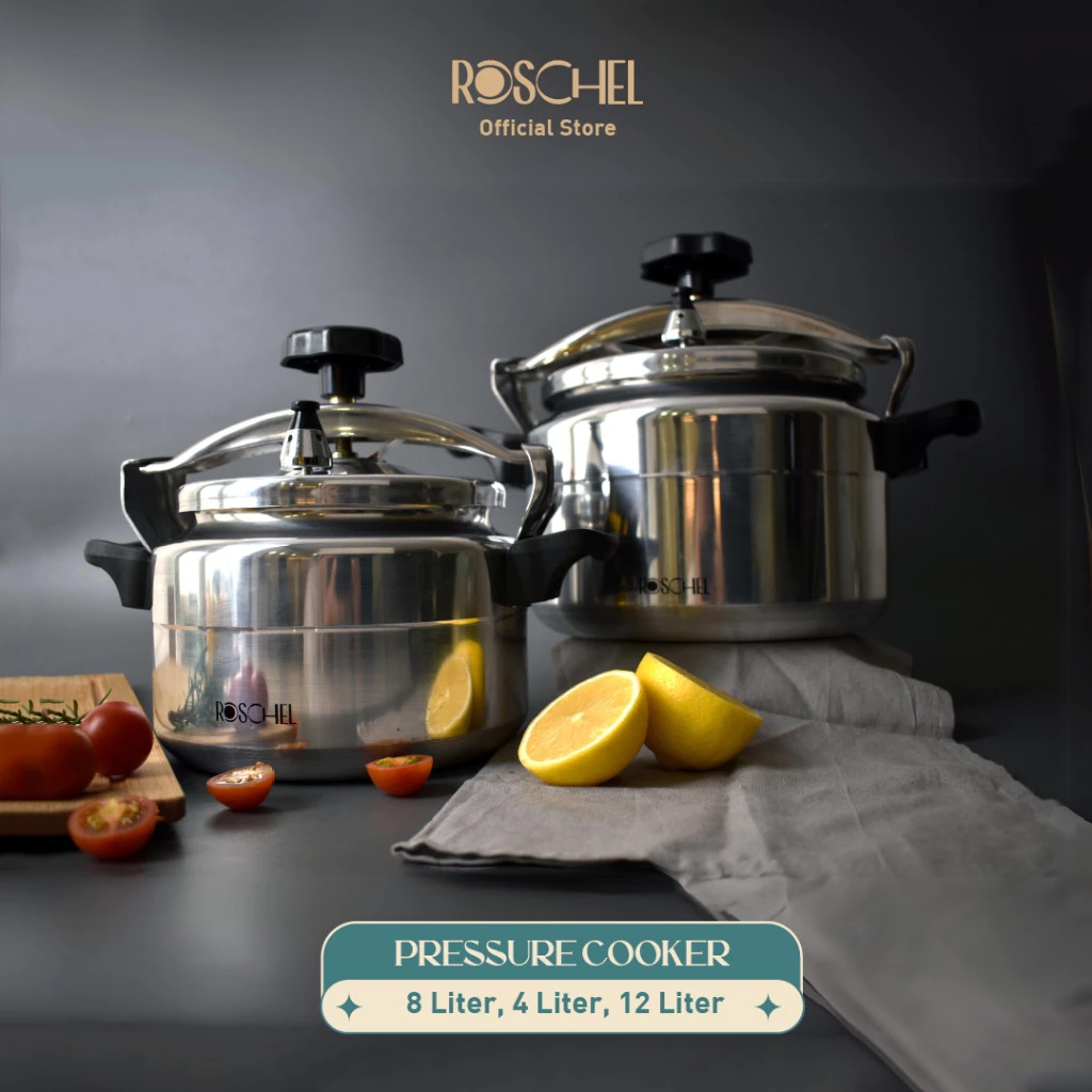 Roschel Roschel Pressure Cooker High Grade Aluminium 3003 Panci Presto 12 liter RPO-112