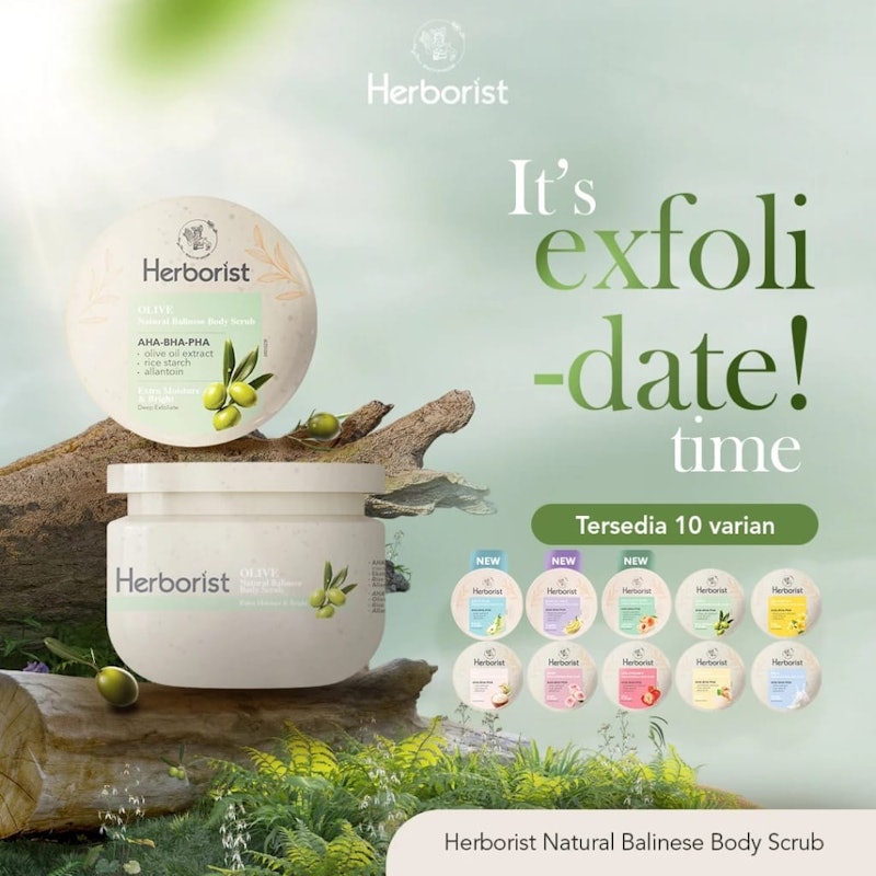Natural Balinese Body Scrub AHA-BHA-PHA Olive 2