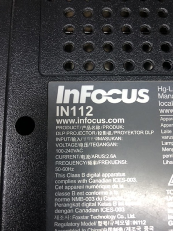 InFocus Projector IN112