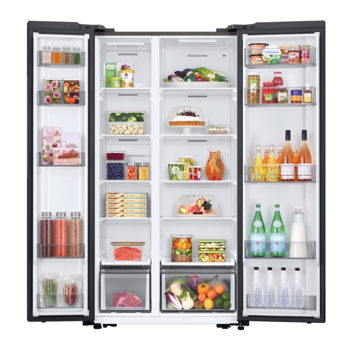 Samsung Electronics Samsung 603L Refrigerator SBS SmartThings AI Energy Gentle Silver Matt RS57DG4000M9SE