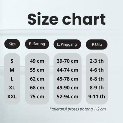  Little Zizu Sarung Anak Instan Zaky Motif Polos