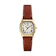 Fossil Harlow Three-Hand Medium Brown Leather 1
