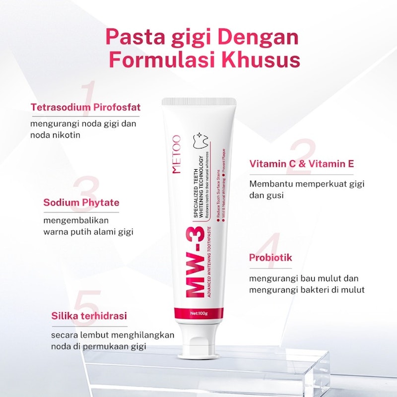 METOO MW-3 Advanced Whitening Toothpaste 2
