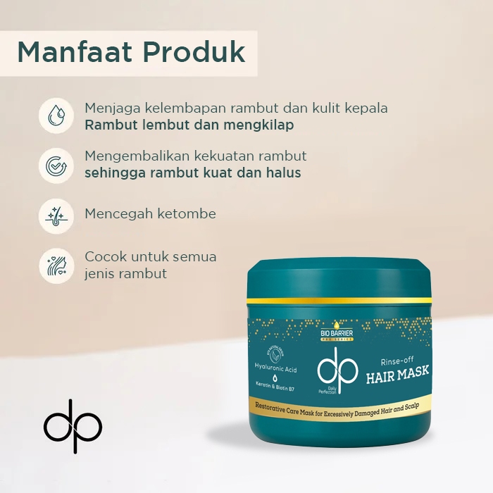 Daily Perfection Indonesia DP Daily Perfection Bio Barrier Hair Mask 