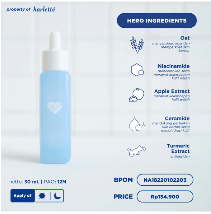Harlette Chill Oat Calming Serum 2
