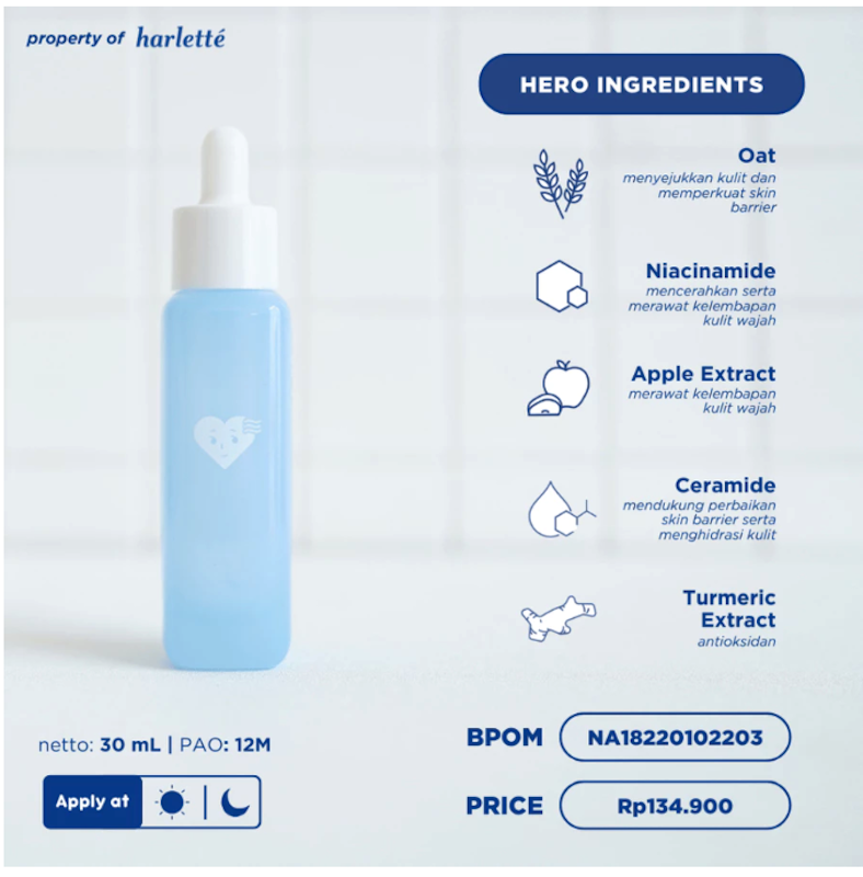 Harlette Chill Oat Calming Serum 2