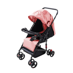 Beige Baby Stroller
