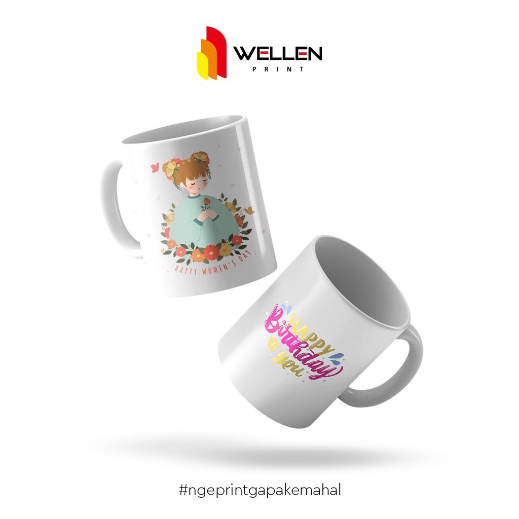 Wellen Print Mug Keramik Print Custom 3
